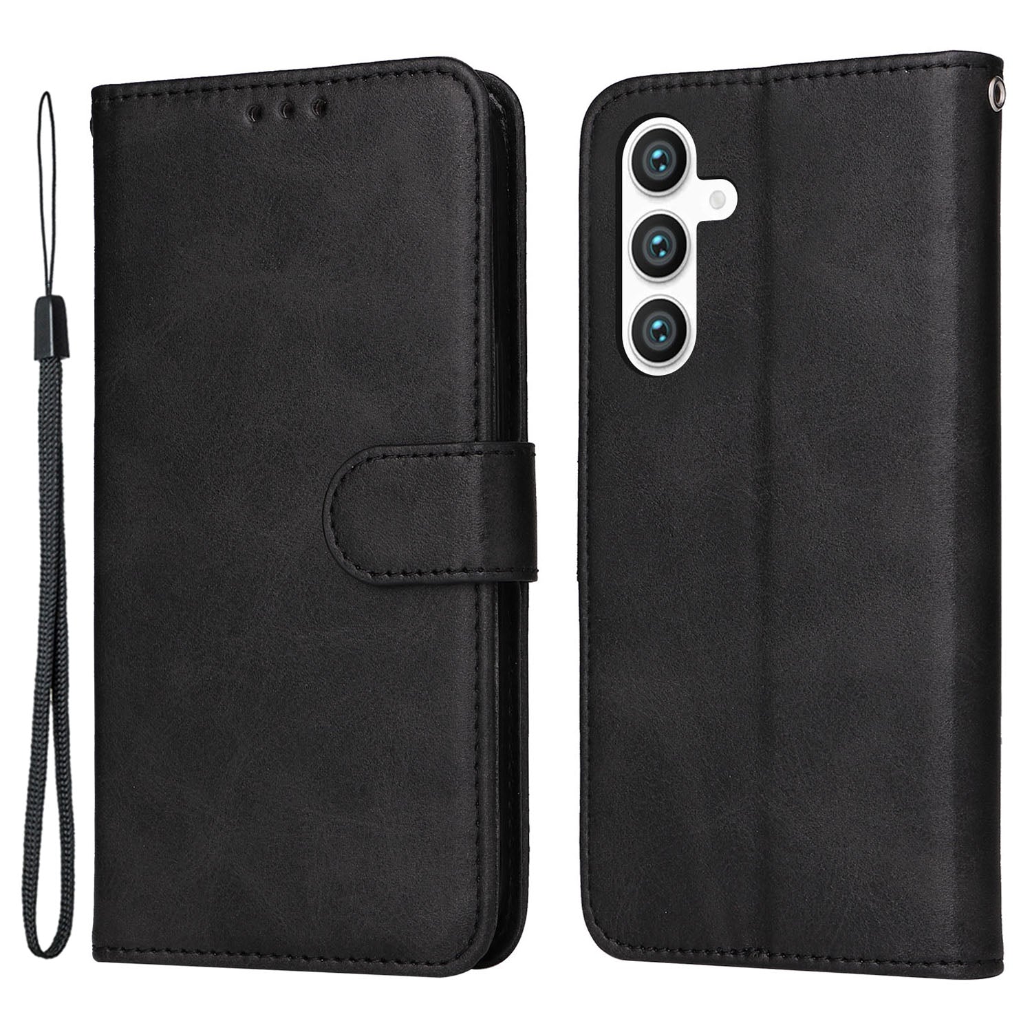For Samsung Galaxy S23 FE Shockproof Flip Phone Shell PU Leather Wallet Phone Case Stand Calf Texture Cover For Samsung Galaxy S23 FE Shockproof Flip Phone Shell PU Leather Wallet Phone Case Stand Calf Texture Cover